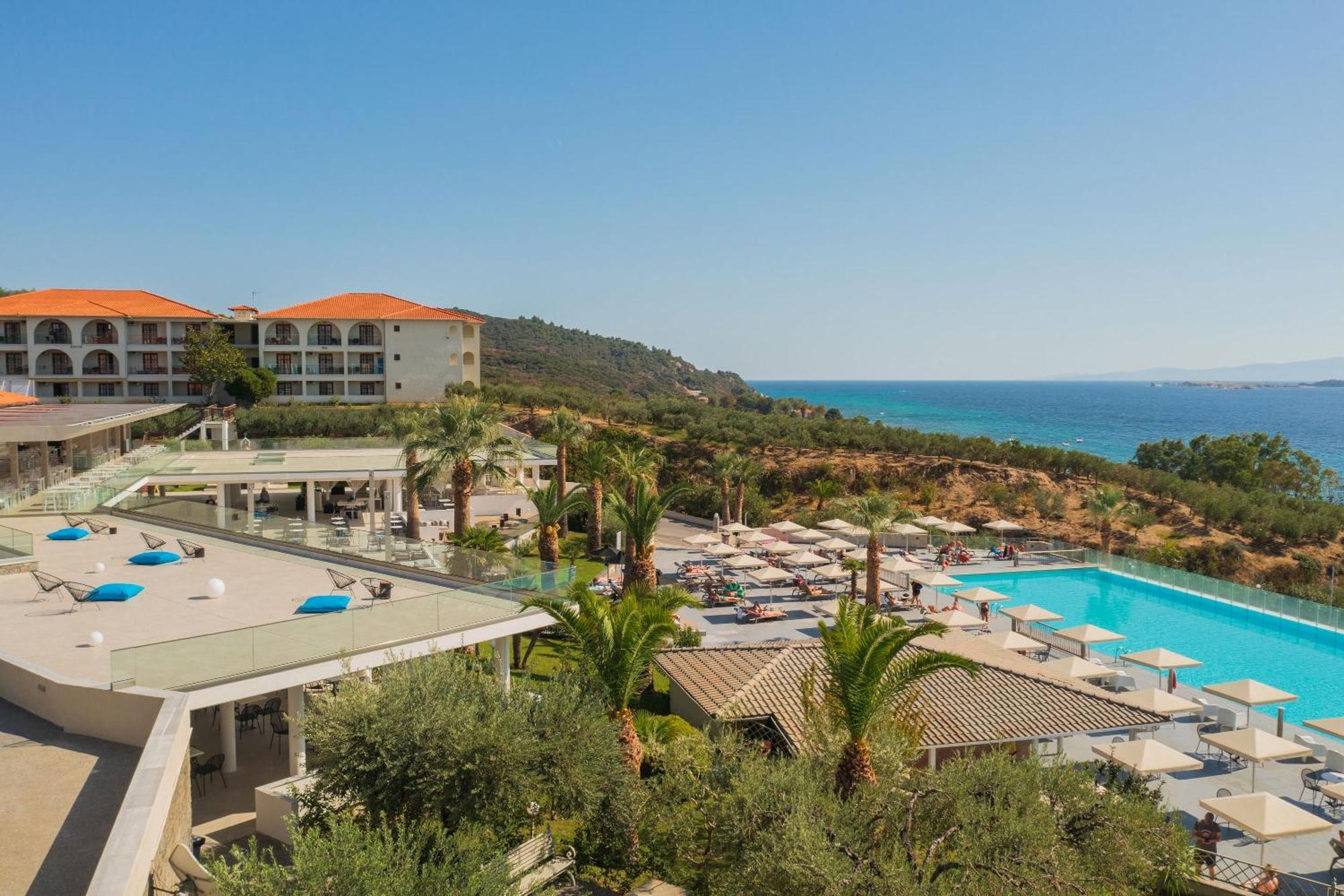 Akrathos Beach Hotel Ouranoupoli Exterior foto