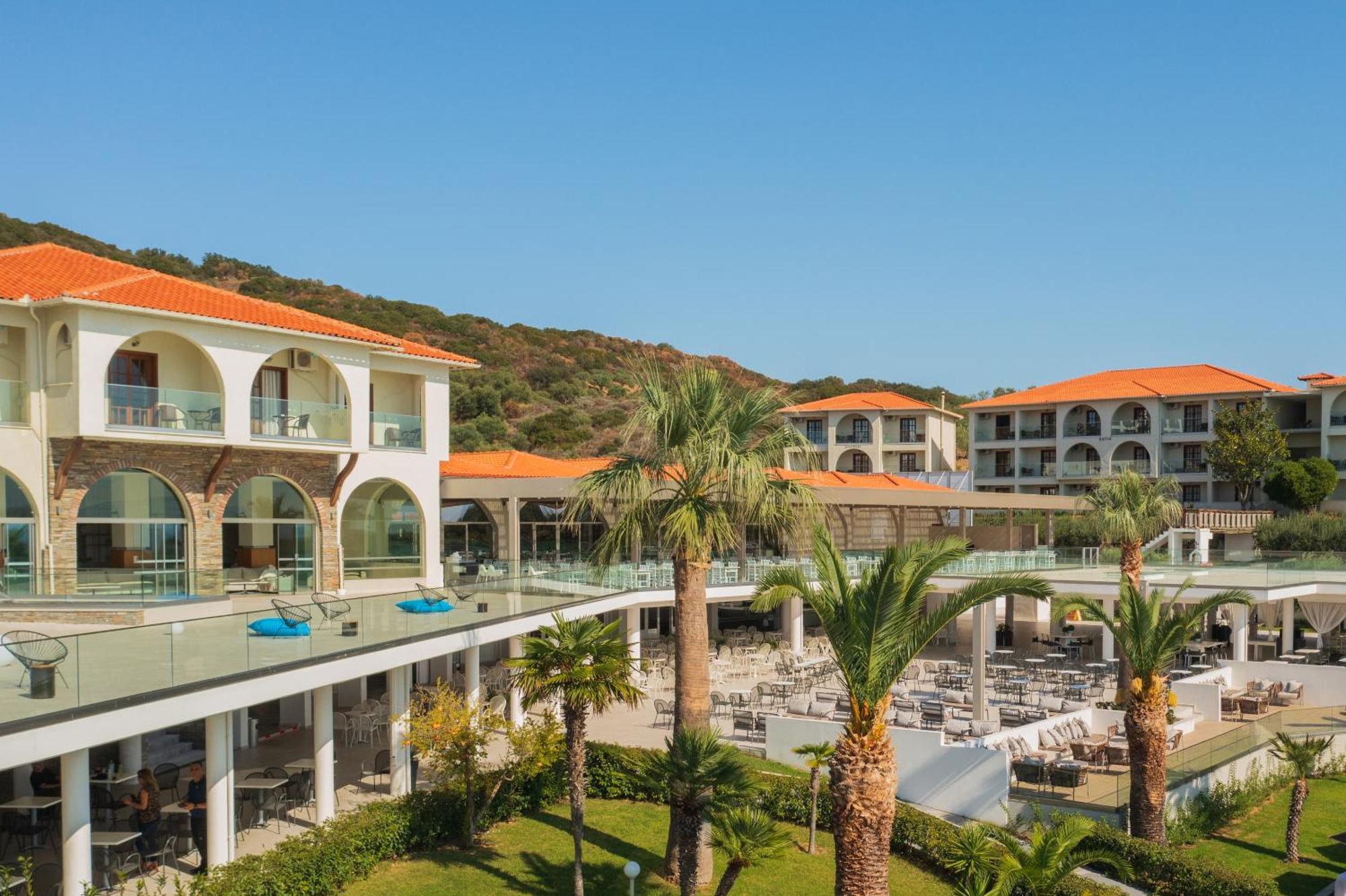 Akrathos Beach Hotel Ouranoupoli Exterior foto